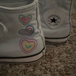 Converse Light Blue High Tops